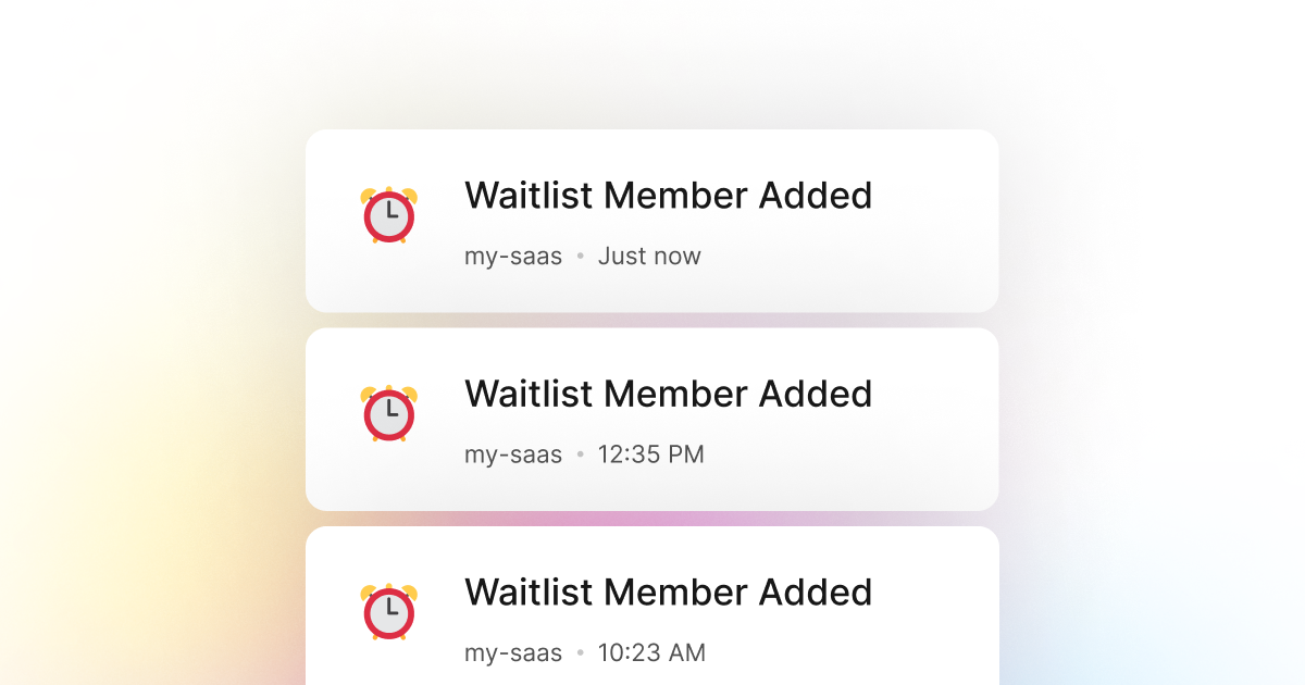 Track waitlist signup events via Swift