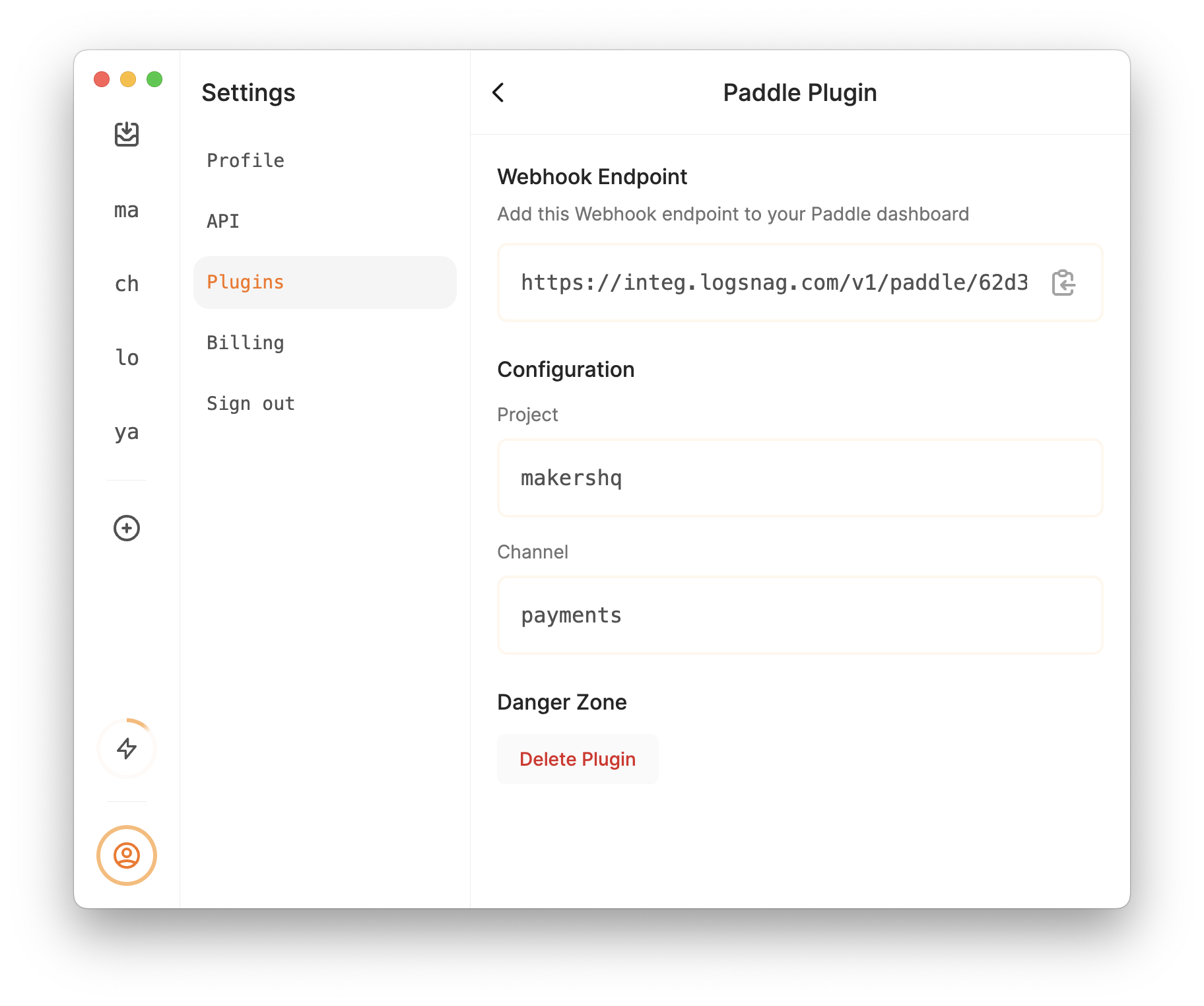 View Plugin Settings