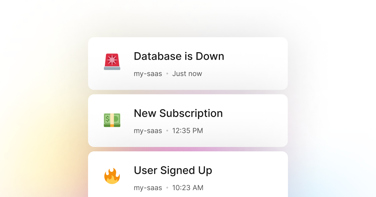 LogSnag makes it easy to track your Swift application and monitor when your database goes down.