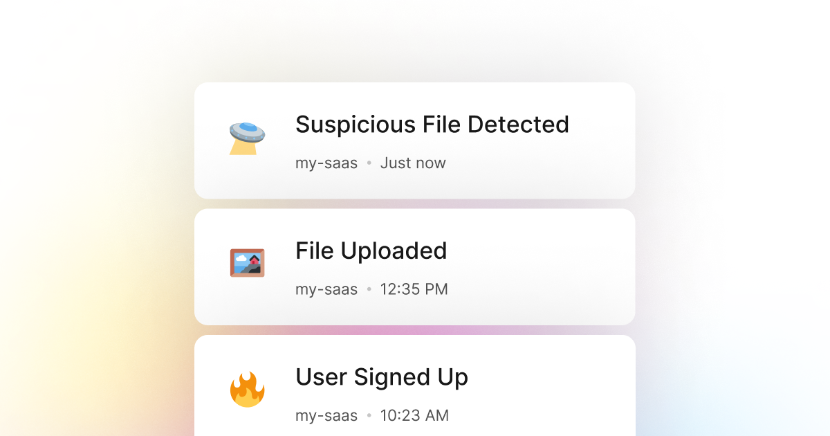 LogSnag makes it easy to monitor your Swift service and track when suspicious activity is occurring.